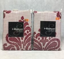 Hillston Merlot Back Tab Panel 52" x 84" Set of 2 Softline Home Fashions for sale  Shipping to South Africa