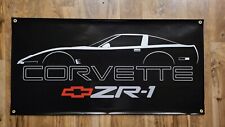 Cartaz Big Banner Corvette C4 ZR1 placa silhueta lateral corrida 4'x2' comprar usado  Enviando para Brazil