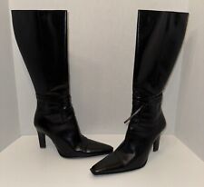 Bronx Black High Heel Boots Great Condition Without Box Size 9.5, used for sale  Shipping to South Africa