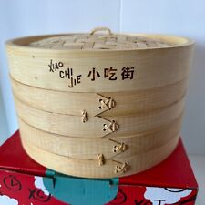 Used, Bamboo Steamer Set 2 Trays With Lid  Mila (Formerly Xiao Chi Jie) - New Open Box for sale  Shipping to South Africa
