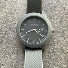 Relógio Lacoste 12.12 masculino mostrador cinza pulseira de borracha de silicone 43 mm 2010767 A9 comprar usado  Enviando para Brazil