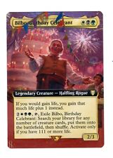 Usado, Celebrante de aniversário Bilbo arte completa alterada MTG Precon LotR ganho de vida estendida comprar usado  Enviando para Brazil