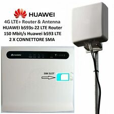 Used, Huawei b593s-22 4g LTE CPE 150 Mbps Wi-Fi Router (SIM CARD) with External Antenna for sale  Shipping to South Africa