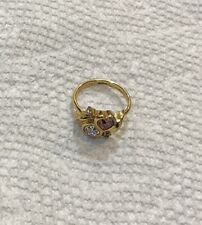 ANILLO DE COLECCIÓN AVON**DOS CORAZONES TALLA 7 TONO DORADO segunda mano  Embacar hacia Argentina