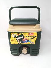 Vintage 1990's Igloo 1 Gallon Hot/Cold Drink Dispenser Cooler Retro Cube Spigot, used for sale  Shipping to South Africa