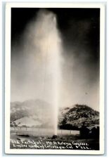 c1930's Old Faithful Mt. St Helena Geysers Calistoga CA RPPC Photo Postcard, used for sale  Shipping to South Africa