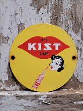 VINTAGE KIST SODA PORCELAIN SIGN OLD CARBONATED BEVERAGE ADVERTISING COLA POP for sale  Shipping to South Africa