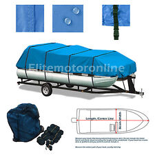 18ft-20ft Premium Canvas Pontoon Trailerable boat storage cover for sale  Shipping to South Africa