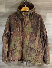 Vintage Cabelas Jacket Coat Camo Dry Plus Fleece Hooded Hunting Made In USA for sale  Shipping to South Africa