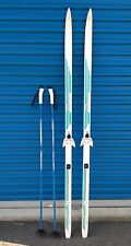 Esquís de fondo Nordic Sundinas sin cera T-500 con postes Exel Nova 130 cm, usado segunda mano  Embacar hacia Argentina