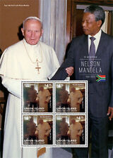 Union Island 2013 - Nelson Mandela and Pope John Paul II - Sheet of 4 Stamps MNH for sale  Shipping to South Africa