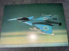 Swedish Jas 39 Gripen Combat Aircraft Brochure Fact Sheet, used for sale  Shipping to South Africa