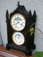 Gothic antique Brocot & Delettrez clock with calendar na sprzedaż  PL
