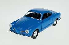 WELLY VW VOLKSWAGEN KARMANN GHIA CUPÊ AZUL 1:34 MODELO FUNDIDO NOVO  comprar usado  Enviando para Brazil