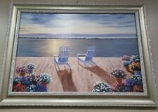 Beachscape oil painting for sale  Bensenville