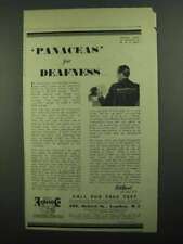 1939 Anuncio de audífonos Ardente - Panaceas para la sordera segunda mano  Embacar hacia Argentina