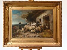 Oil painting shepherd d'occasion  Expédié en Belgium