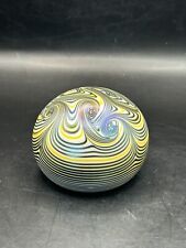 Paperweight Steve Smyers Art Glass Iridescent Northern Star '75 227 Signed, used for sale  Shipping to South Africa