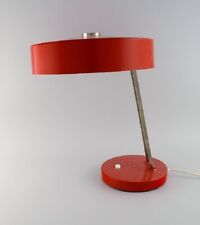 Large adjustable desk lamp in original red lacquer. 1970's.  for sale  Shipping to South Africa