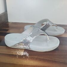 Fitflop silver toe for sale  CORBY