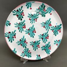Vintage Dayton Hudson Corp. White Dinner Plate Holly Berries Made in Italy  for sale  Shipping to South Africa
