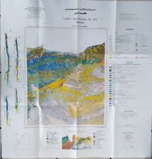 Ancienne carte géologique d'occasion  Nancy-