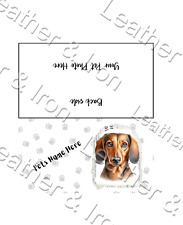 Usado, Capa de talão de cheques de vinil personalizada/foto personalizada Dachshund Doxie comprar usado  Enviando para Brazil