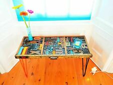 Bespoke Original Vintage Letterpress Tray Coffee Table & Wooden Type Table No 3 for sale  Shipping to South Africa