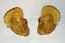 Pair amber glass for sale  Jamaica Plain