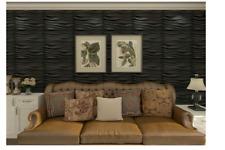 Painéis de parede 3D texturizados placa de onda de PVC Art3d, preto, 19,7" x 19,7" (pacote com 12) comprar usado  Enviando para Brazil