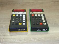 Lote de 2 peças. Calculadoras eletrônicas vintage raras ELKA 101/103P, União Soviética Bulgária comprar usado  Enviando para Brazil