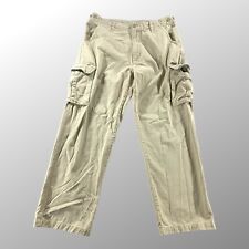 Pantalones de carga American Eagle para hombre 36x32 relajados beige recto, usado segunda mano  Embacar hacia Mexico