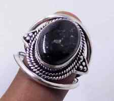 Nuummite Gemstone 925 Sterling Silver Statement Ring Handmade Gift Jewelry SSJ2 for sale  Shipping to South Africa