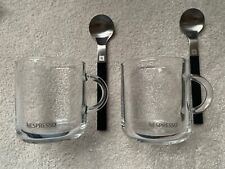 Nespresso Vertuo Glass Coffee Gran Lungo Mugs Cups Espresso Collection 265ml, used for sale  Shipping to South Africa