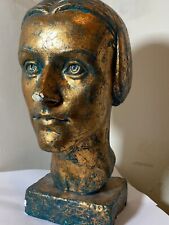 Art Deco style Plaster Bust Sculpture of a woman. figurine. statue Handmade for sale  Shipping to South Africa