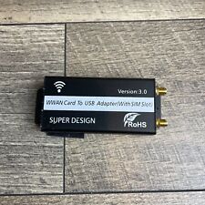 Mini adaptador preto PCI-E para USB com slot para cartão SIM para módulo WWAN/LTE comprar usado  Enviando para Brazil