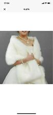 white fur wrap for sale  LEICESTER