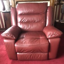 Scs red leather for sale  KIDDERMINSTER