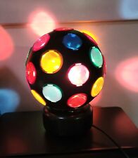 Usado, Grande bola de discoteca giratória com luzes LED coloridas para festa interna plugue UA comprar usado  Enviando para Brazil