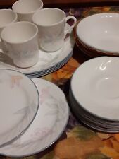 Corelle PINK TRIO Dinnerware Set in Original Box + Extras - Made in the USA for sale  Shipping to Canada