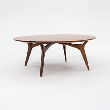 1960s Rare Studio-Made Round 44 in Coffee Table in Black Walnut by Rude Osolnik for sale  Shipping to South Africa
