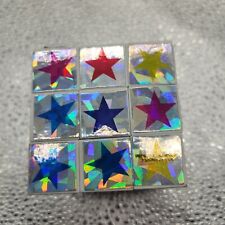 Quebra-cabeça cubo de torção estrela multicolorido 3X3X3 azul vermelho prata amarelo estrelas comprar usado  Enviando para Brazil
