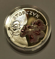Srebrna moneta "Orchidea" z kolekcji "Świat kwiatów" Polska + Certyfikat na sprzedaż  PL