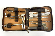Usado, Kit de herramientas vintage Wusthof Dreizack en estuche de cuero Solingen Alemania segunda mano  Embacar hacia Argentina