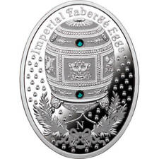 Napoleonic Egg Imperial Faberge Eggs 1/2 oz Proof Silver Coin 1$ Niue 2012 for sale  Shipping to South Africa