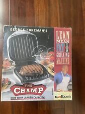 George Foreman GR10ABW Champ Grill with Bun Warmer - White for sale  Shipping to South Africa