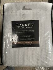 Cobertor de cama LAUREN - RALPH LAUREN bronze conforto algodão branco - King comprar usado  Enviando para Brazil