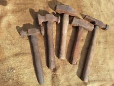 5 USED VINTAGE BLACKSMITH METALWORKERS PLANISHING BUILDERS LUMP CLUB HAMMER ETC, used for sale  Shipping to South Africa