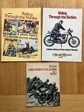 3 x Classic Bike / Motor Cycling Supplements Riding Thru 1930s 1960s Sports-Pix segunda mano  Embacar hacia Mexico