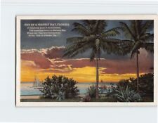 Postcard sunset ocean for sale  Almond